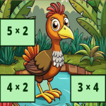 Multiplication: Bird Image Uncover